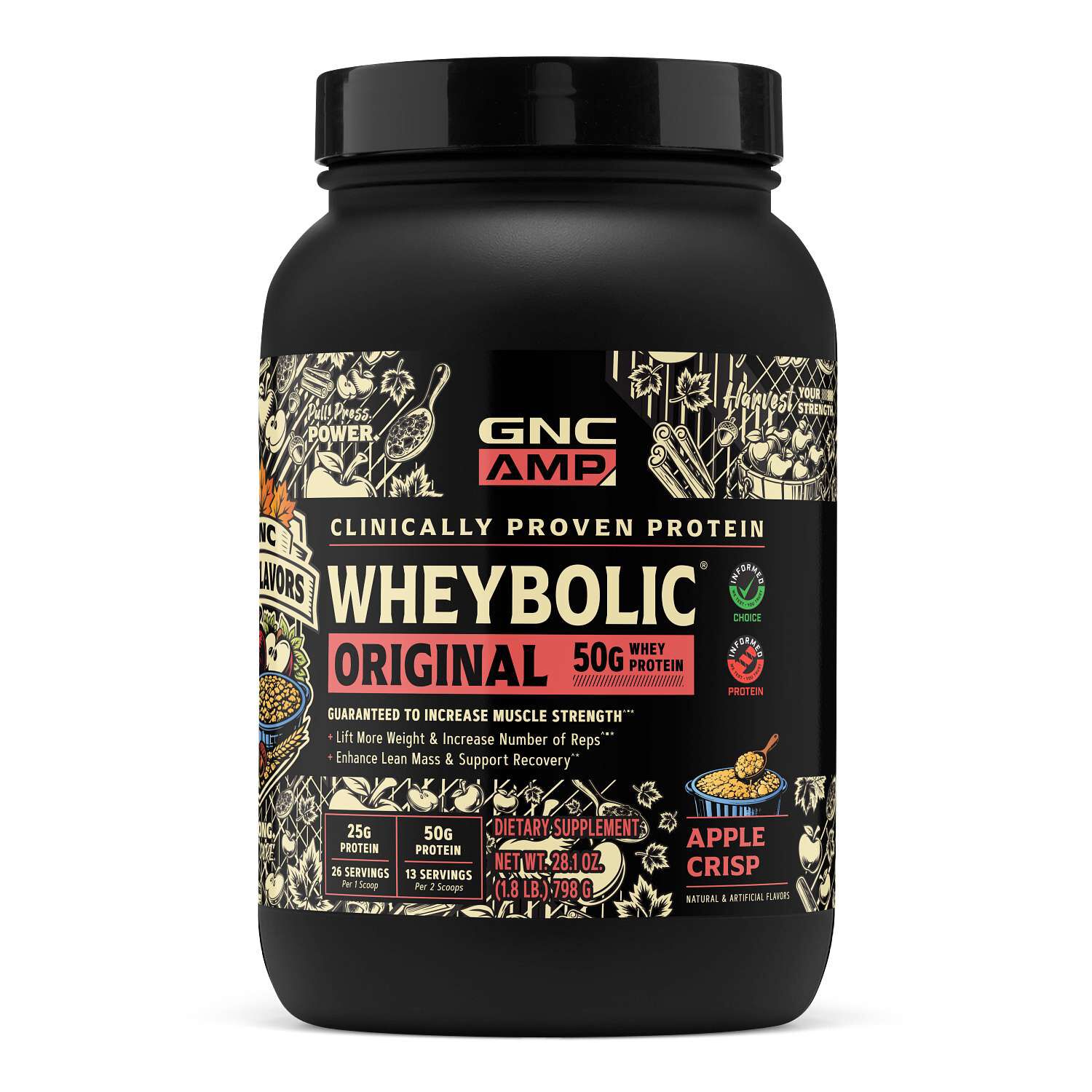 GNC AMP Wheybolic protein packaging